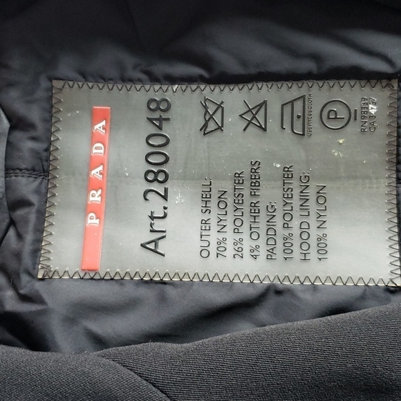 PRADA black zippered long coat xs 38eu - Picture 11 of 16